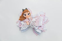 Load image into Gallery viewer, Bicycle Girls with Pets 4.5 inch Layered Clay Bows Assorted Designs
