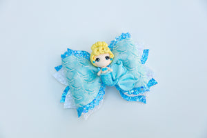 OOAK Mermaid Princesses: 14 Princess Designs 4 inch Vintage Scallop Clay Bow