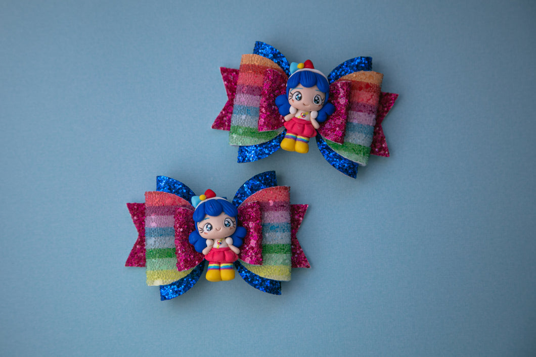 Rainbow Kingdom Girl 3.5 inch Maria Clay Bow Sold Individually